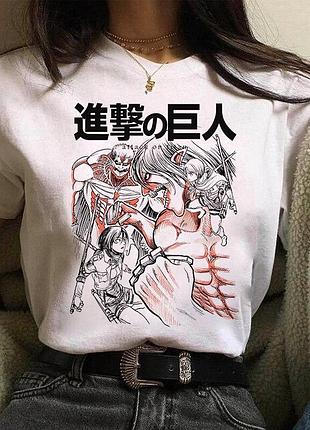 Футболка аніме attack on titan