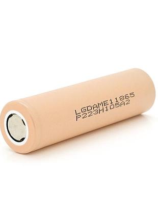 Акумулятор 18650 li-ion lg inr18650 me1 (lgdame11865), 2100mah, 4.2a, 4.2 / 3.65 / 2.8v, orange, 2 шт. в упаковці, ціна за 1 шт
