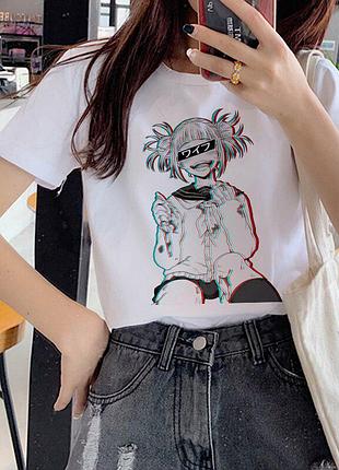 Футболка аниме «химико тога» unisex 12