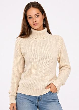 Светр жіночий uniqlo фактурна в'язка комір гольф s