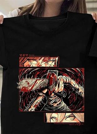 Футболка аніме «chainsaw man»