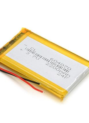 Литий-полимерный аккумулятор 6*40*70mm (li-ion 3.7в 2200мач)