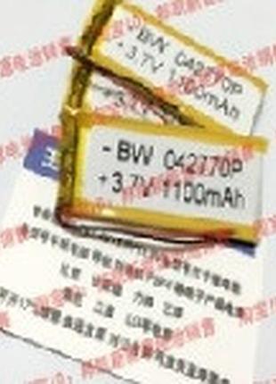 Литий-полимерный аккумулятор 4*29*70mm (li-ion 3.7в 1100мач)
