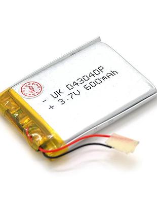 Литий-полимерный аккумулятор 4*30*40mm (li-ion 3.7в 600мач)