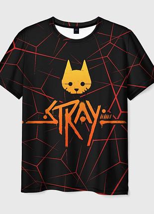 Футболка 3d - stray cat игра блуждающий кот