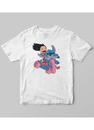 Футболка лило и стич unisex