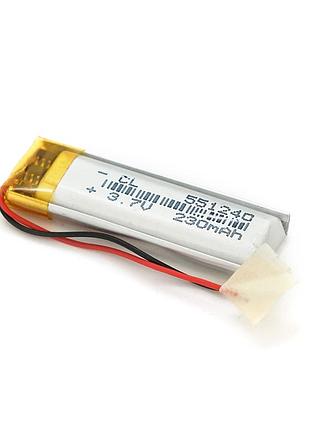 Літій-полімерний акумулятор 5,5*12*40mm (li-ion 3.7в 230ма·год)