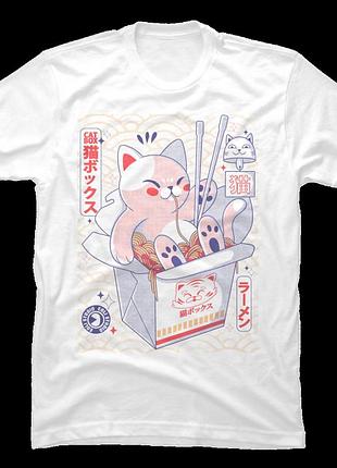 Футболка cat box unisex