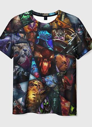 Футболка 3d - герои dota 2