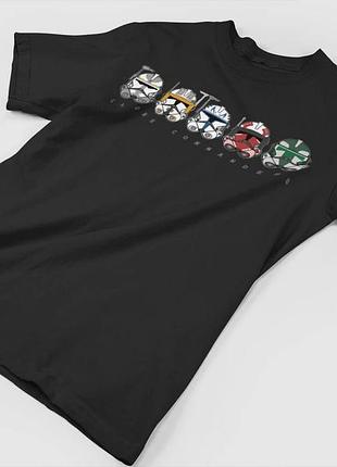 Футболка star wars - клоны командиры unisex