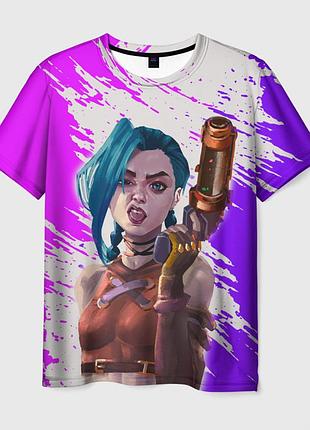 Футболка 3d «arcane - jinx»