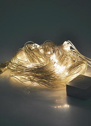 Гірлянди 120led (сітка) white hot, 1,5*1,2 метри, прозора ізоляція, box
