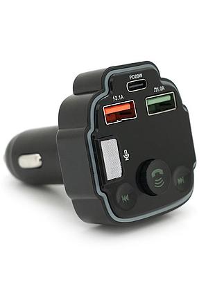 Fm-модулятор q8 з еквалайзером, 3.1a, usb, tf, 55.5х41.5х37.5