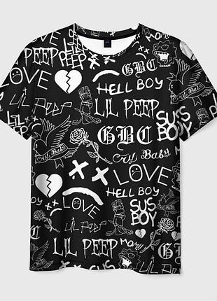 Футболка 3d "lil peep"