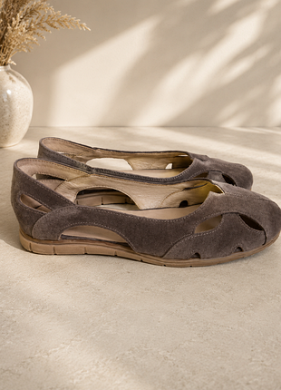 Замшеві туфлі hand made «алія» 41-42 р балетки