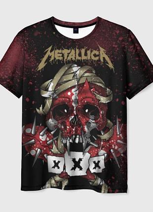 Футболка 3d «metallica» unisex