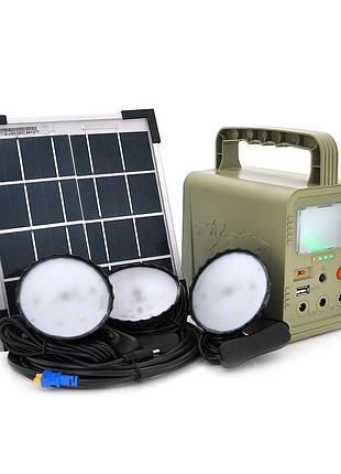 Портативний ліхтар brazzers brpf-cf42/5, solar panel 5w, lifepo4 - 42wh, dc: 3.2v, usb:: 1x5v/2a, 3x6w led лампи 3м, 9w вбудований