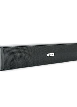 Колонки 2.0 kisonli i-650, для пк і ноутбука, usb + 3.5mm, 2x3w, 20hz- 20khz, black, box, q40