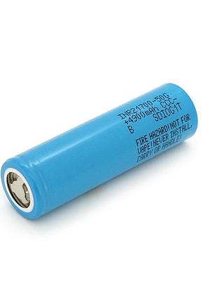 Аккумулятор 21700 li-ion samsung inr21700-50g 4900mah, 50a, 3.6v, blue