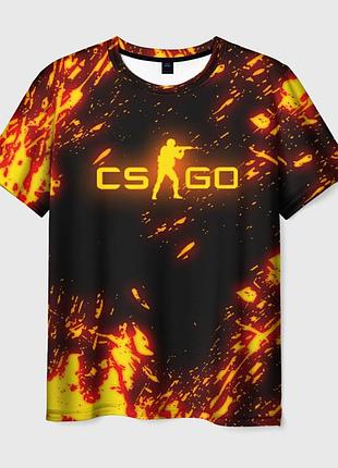 Футболка 3d «cs go fire»