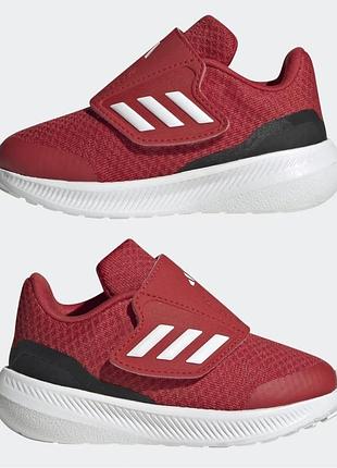 Кросівки дитячі на липучці широкій adidas runfalcon 3.0 aс i red  (оригінал)