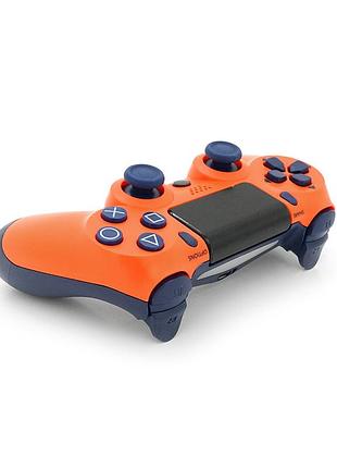 Геймпад brazzers беспроводной для ps4 wireless dualshock 4, разъем для наушников, led light bar, orange, 3.7v, 600mah, blister-box