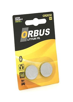 Батарейка литиевая orbus cr2032, 2 шт в блистере, цена за блистер