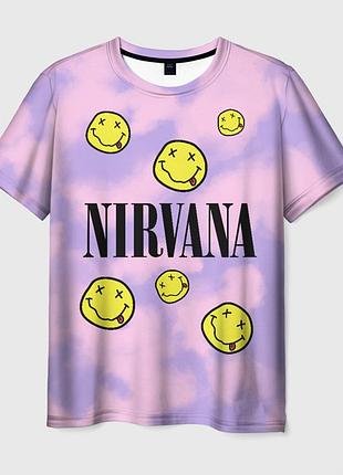 Футболка 3d «nirvana» unisex