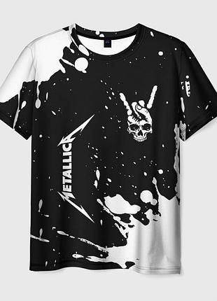 Футболка 3d «metallica» unisex