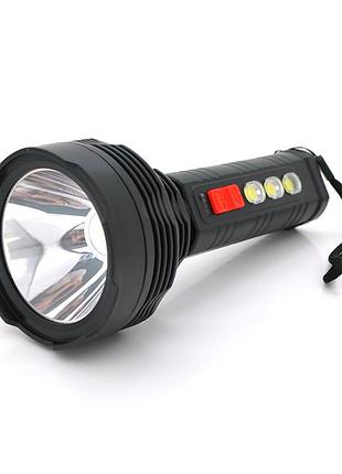 Фонарик ручной laterna rd-407 ty-849, 3w. osl+cob. 3+1 режим, встроенный аккумулятор, ip40. 210х88х45. box