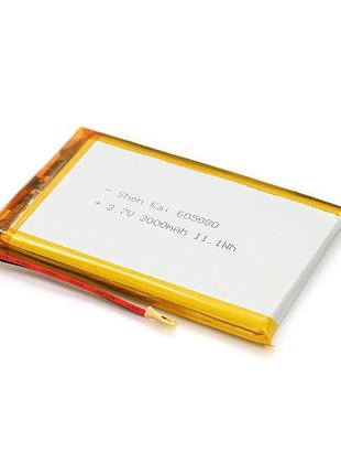 Литий-полимерный аккумулятор 6*50*80mm (li-ion 3.7в 3000мач)