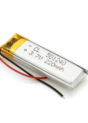 Літій-полімерний акумулятор 5*12*40mm (li-ion 3.7в 220ма·год)