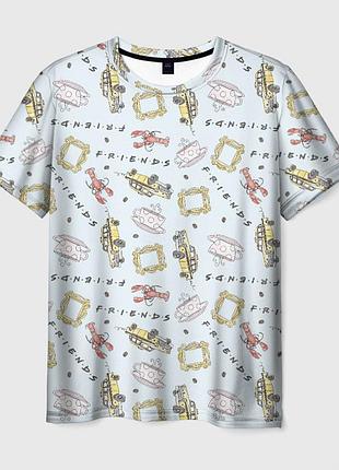 Футболка 3d «friends» unisex