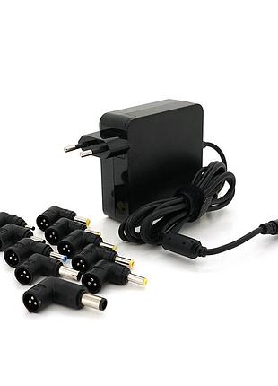 Універсальний бж input 100v-240v 50-60mhz, output :15v/20v, 90w, корпус-пластмаса, ручне регулювання, 10 г-подібних роз'ємів, box
