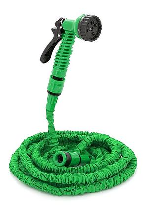 Шланг садовый ky-150g, 5-15м/50ft, + распылитель, насадка на кран,green, box