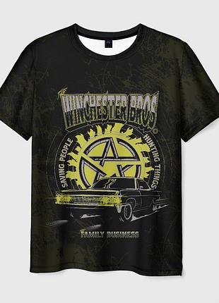 Футболка 3d «сверхъестественное - winchester» unisex