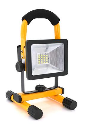 Переносний ліхтар-прожектор watton wt-329 (50w), 24 led(smd), 3 режими роботи, заряд від 5v, батарея 2*(18650/6800ma/h), box