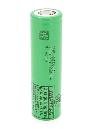 Акумулятор li-ion 18650 lg inr18650mj1 (lg mj1), 3500mah, 10a, 4.2/3.65/2.5v, green, 2 шт в упаковці, ціна за 1 шт