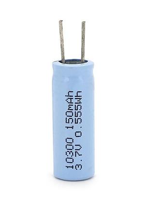 Аккумулятор 10300 li-ion doctor dt10300, 150mah, 3.7v, клемм под пайку, | 10*l30mm, grey