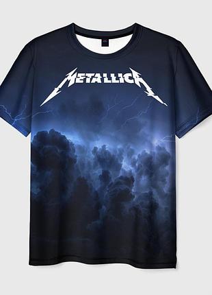 Футболка 3d «metallica» unisex