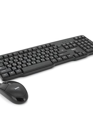 Комплект ведущий kb+mouse hoco gm16, usb, (eng / pyc), box