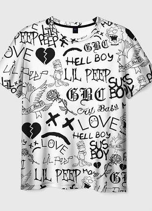 Футболка 3d "lil peep"