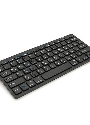 Клавіатура бездротова yt-x5, 78 клавіш, (eng/pyc), 2.4g, black, 285x120mm, box