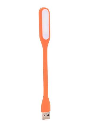 Фонарик гибкий led usb, orange, oem