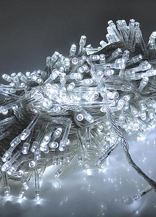 Гирлянды 200led (диод) white, 8 режимов, 13.5 метров, прозрачная изоляция, box