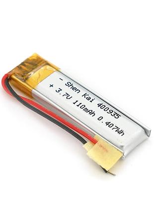 Літій-полімерний акумулятор 4*09*35mm (li-ion 3.7в 110ма·ч)