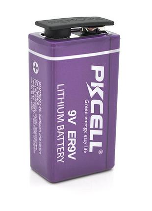 Батарейка літій-тіонілхлоридна pkcell lisocl2 battery,er9v 1200mah 3.6v, oem q60/240