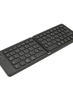Клавиатура беспроводная b023, раскладная, 67 клавиш, (eng/pyc), 2.4g, 280x92mm, black, box