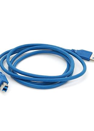 Кабель usb 3.0 am/bm 1,8 м blue для периферии