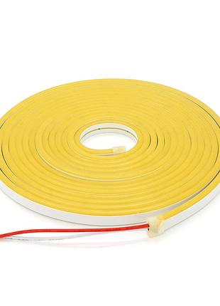 Лента светодиодная в силиконе 3528, 12v, 5 метров, ip67, yellow